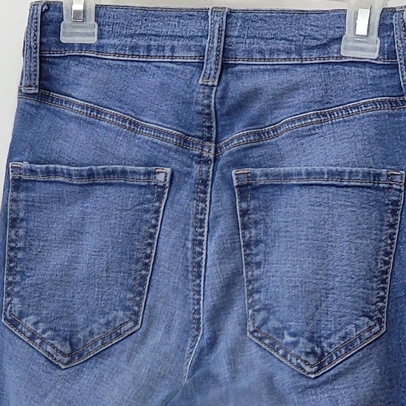 DYNDNM KATE, skinny jeans, size 24, lightly worn, medium blue, high rise - Picture 2 of 6